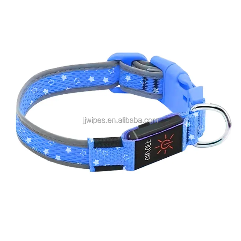 Dog Collar Nylon Perro Items Night Walking Collars for Dogs