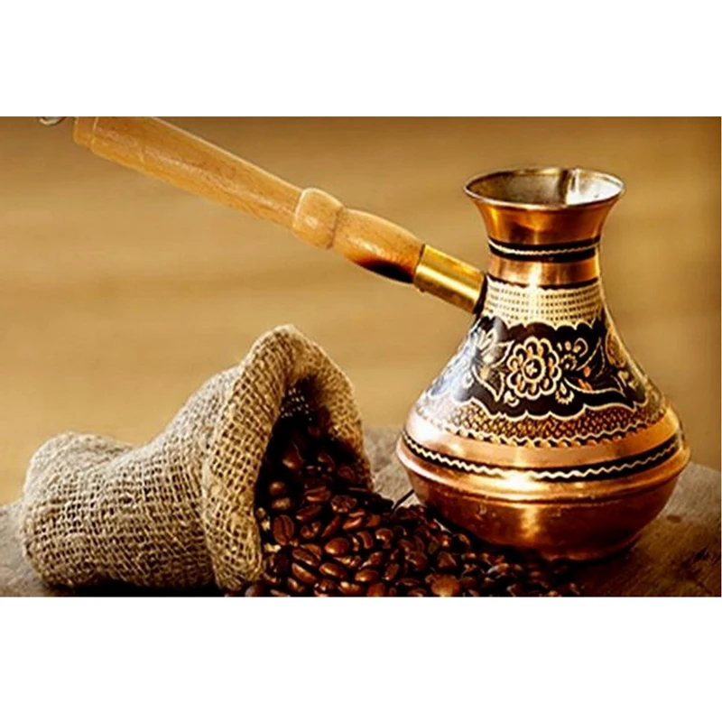 
Coffee Beans And Grinders 5d Diy Art Diamond Painting Full Round Drill Embroidery Cross Stitch Home Decor Gift For Adult 