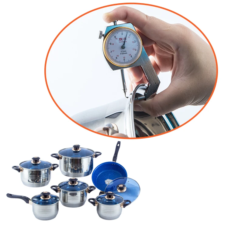 Wholesale 12 pcs bakelite handle Cookware sets cheap stainless steel cooking pan and pot sets