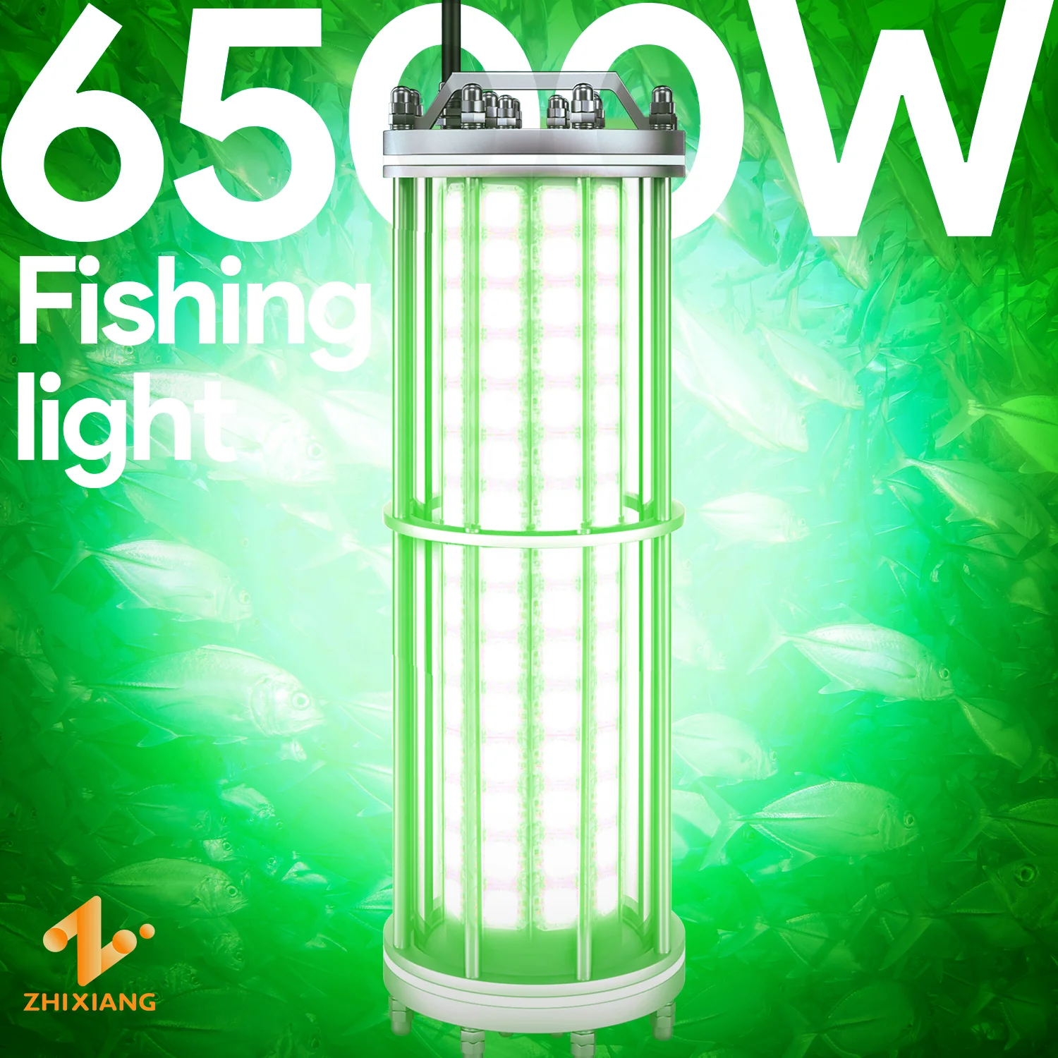 SUS316 Led Fishing Light 2000w 3000w 4000w  6500W 7500W Green Red White under water fishing light