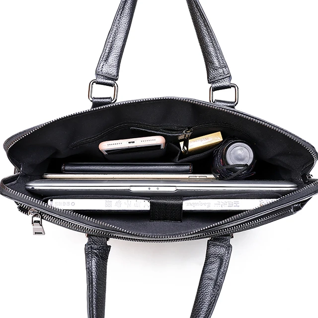 Оптовая продажа 2019, новая трендовая деловая сумка, кожаный портфель, сумка для ноутбука 14 дюймов, мужская сумка-мессенджер через плечо