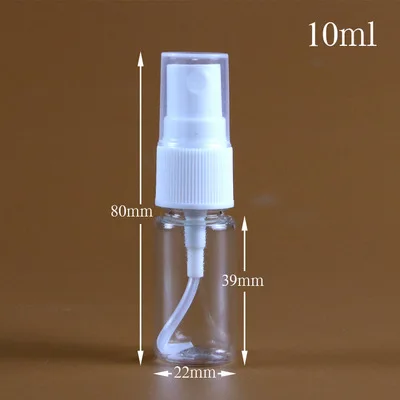 
PET Empty Clear Refillable Travel Perfume Bottles Plastic Mist Spray Bottle 