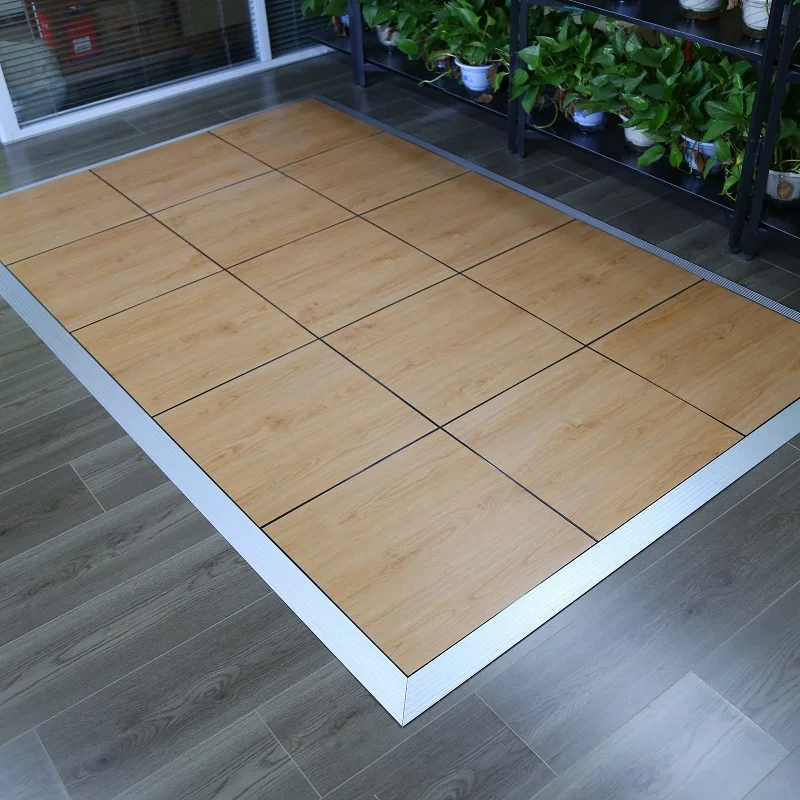 Portable Dance Floor Vinyl Floor Interlocking PP Plastic + Simple Color Indoor Hot Anti Slip Easy to Install PVC Surface,pvc