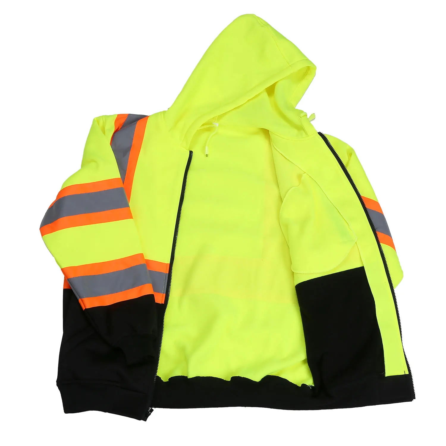Fonirra ANSI Grade3 pullover high visibility jacket reflective mens hoodies safety sweatshirts
