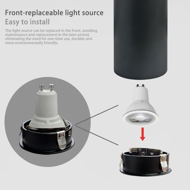 Indoor Lighting Fixture Pure Aluminium Led Ceiling Light Gu10 Surface Mounted Spot Light Living Room Aluminum 90 Modern 100 900