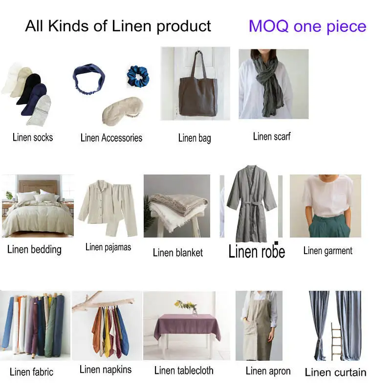 Factory wholesale Custom Linen Product bedding set 100% pure bed linen bed sheets french flax linen bedding