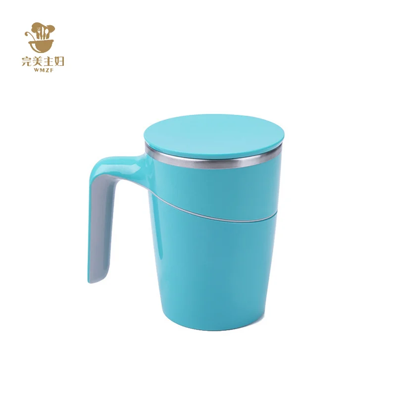 New office always-standing cup 304 Stainless steel magic artifact suction cup anti-pour Cup factory wholesale