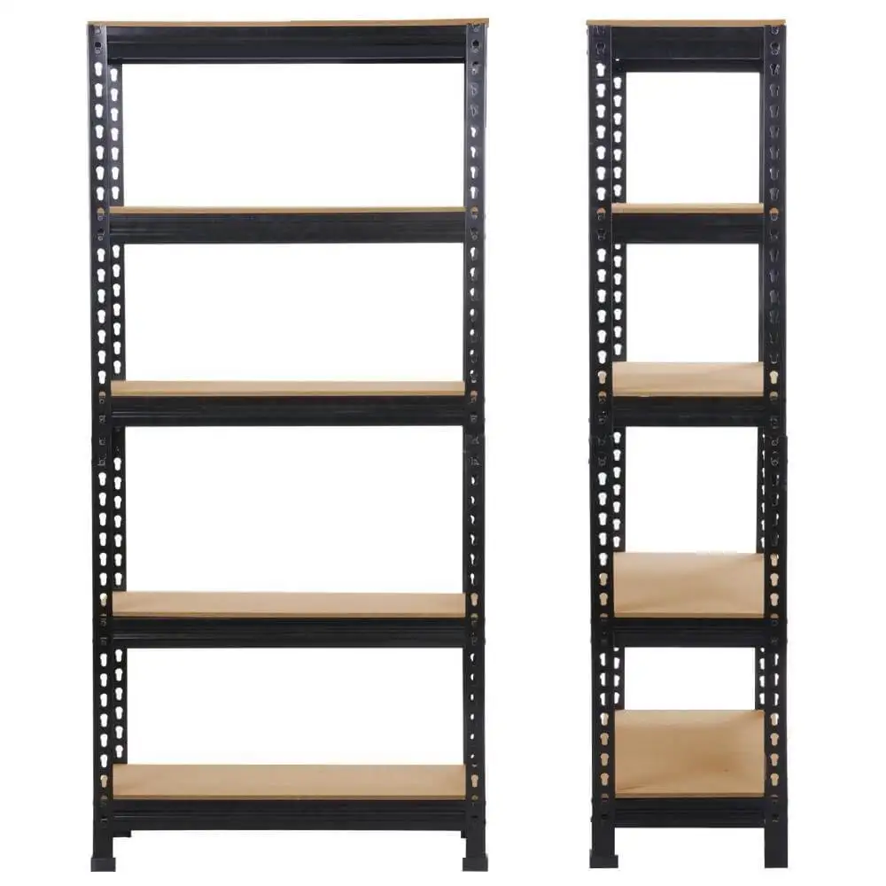 Garage Shelving Storage Display 5 levels Rivet Shelving Rack Boltless Shelf Rack