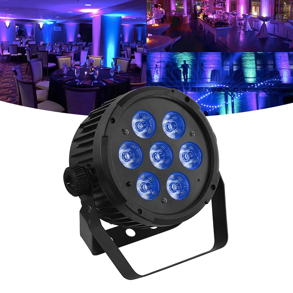 stage lighting RGBWA UV 6in1 wifi battery powered wireless dmx led par light