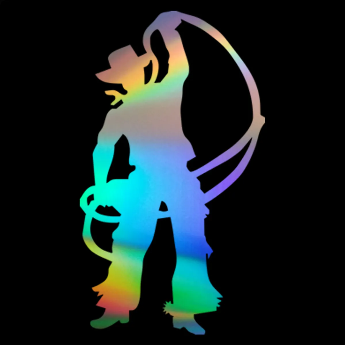 Ковбойский человек с веревкой Автомобиль Окно Дверь ноутбук Авто Грузовик виниловая наклейка подарок высечка наклейки для лэптопа Стекло