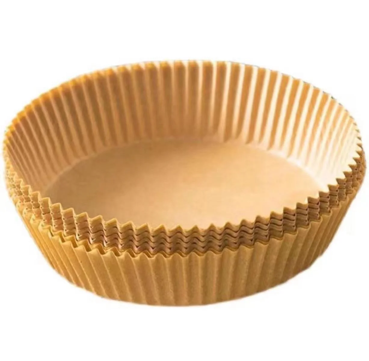 Factory Wholesale Air Fryer Liner Disposable Non-stick Air Fryer Paper Liner Parchment Round Square Shape Air Fryer Food Virgin