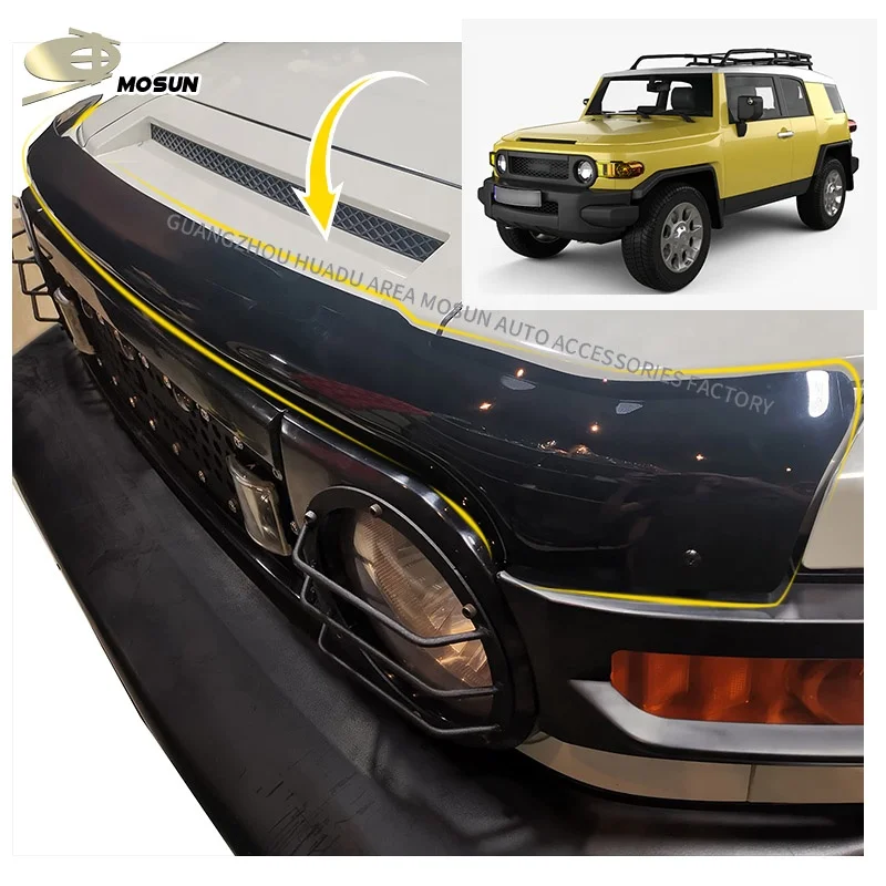 Автомобильные аксессуары защита капота для TOYOTA FJ CRUISER 2007 + передний дефлектор
