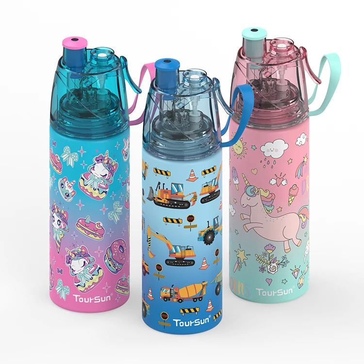 Hot sale bpa free stainless steel kids water bottle cute for school