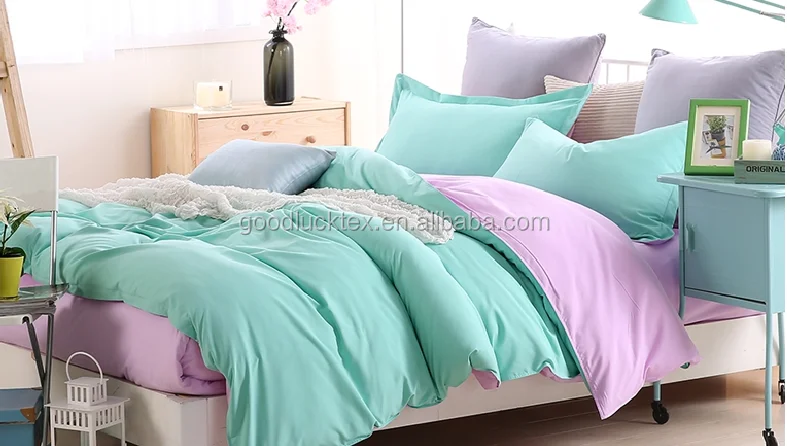 Solid Dyed Polyester Printed Bedsheet
