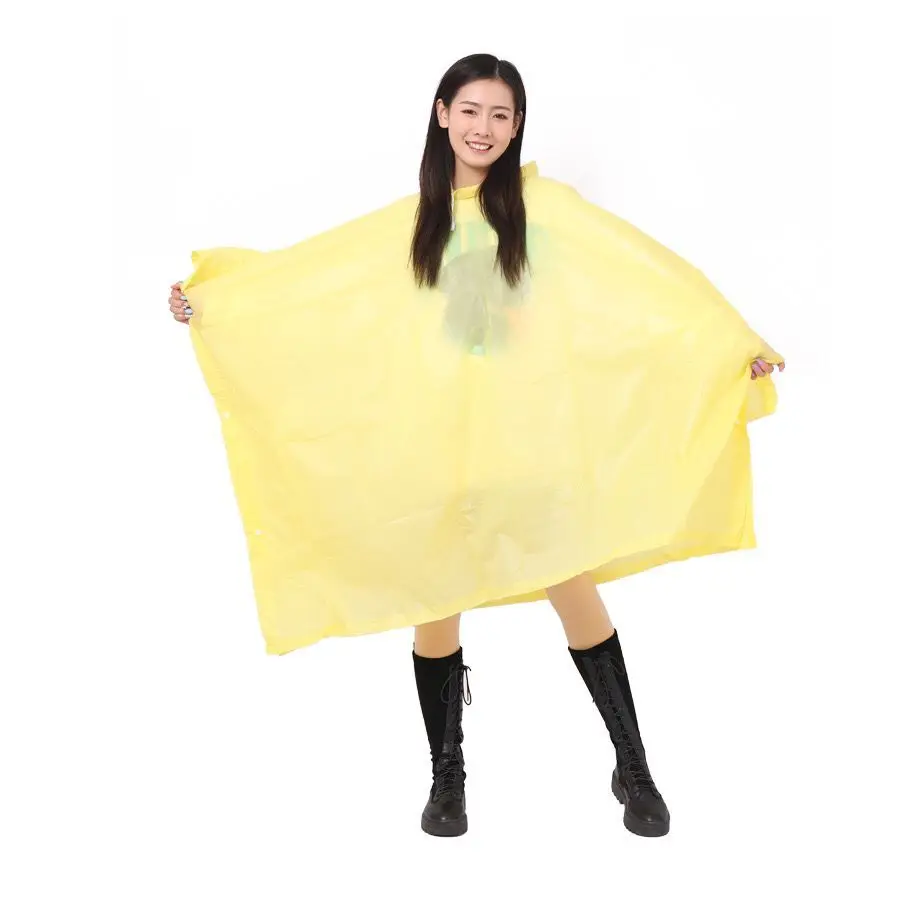 
High quality PEVA rain poncho for adults 