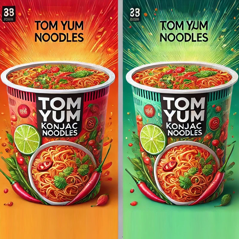Fat Free Food Tom Yum Cup Konjac Noodles Slim Food Instant Cup Shirataki Food