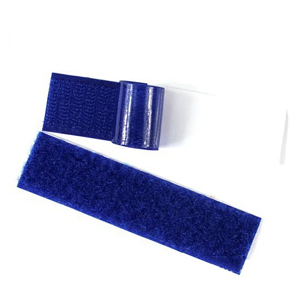 Die cutting adhesive backed hook and loop patches