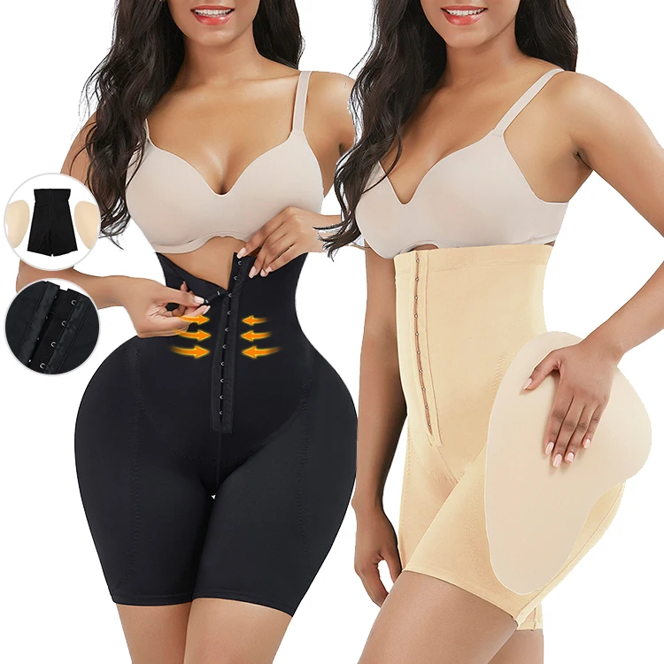 
Good Quality Wholesale Women Hip and Butt Enhancer with 2 Removable Hip Pads High-Waist Tummy Control Shapewear Hip Pad Shaper 
