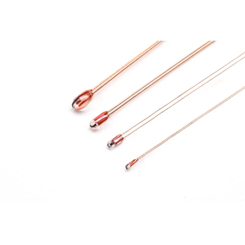 Customization thermistor 2.065k 3580k 1.0% glass sealed thermistor temperature sensor