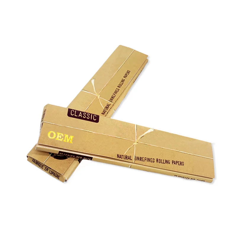 Manufactured Designed Custom Rolled Cigarette Papers Utra Thin Rolling Paper King Size Cartine King Size Rolling Paper