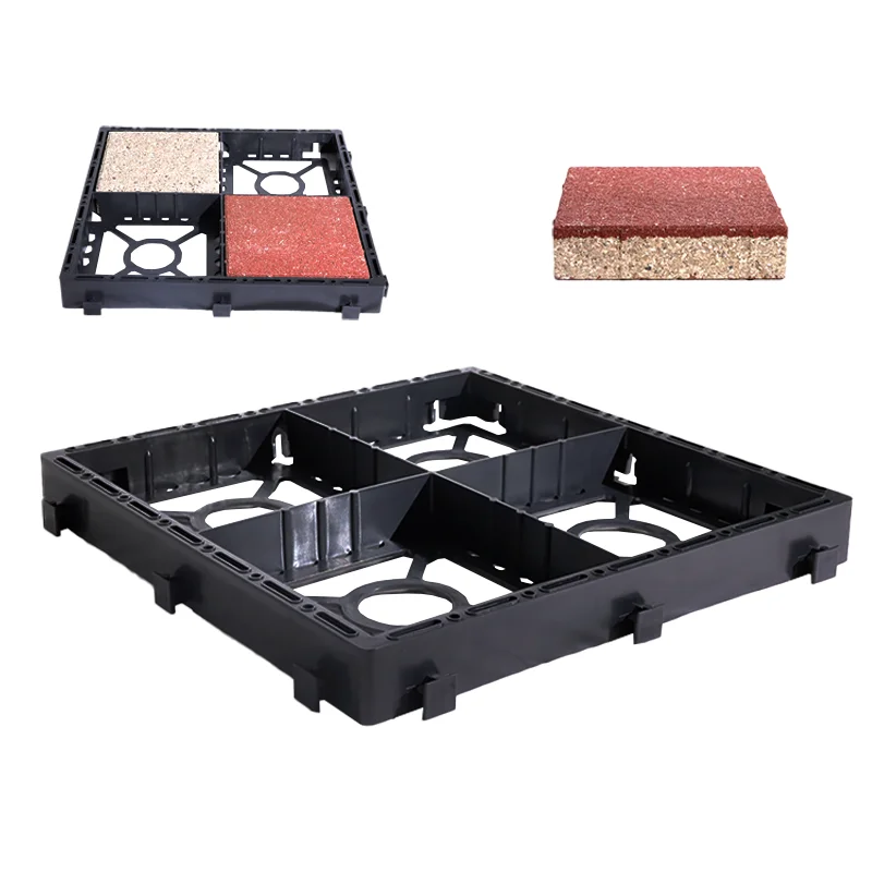 JNZ Manufacturer Supply Landscape Turf Grass Paver Grass Eco Grids Pavers 444X444mm Plastic Permeable Paving Grid