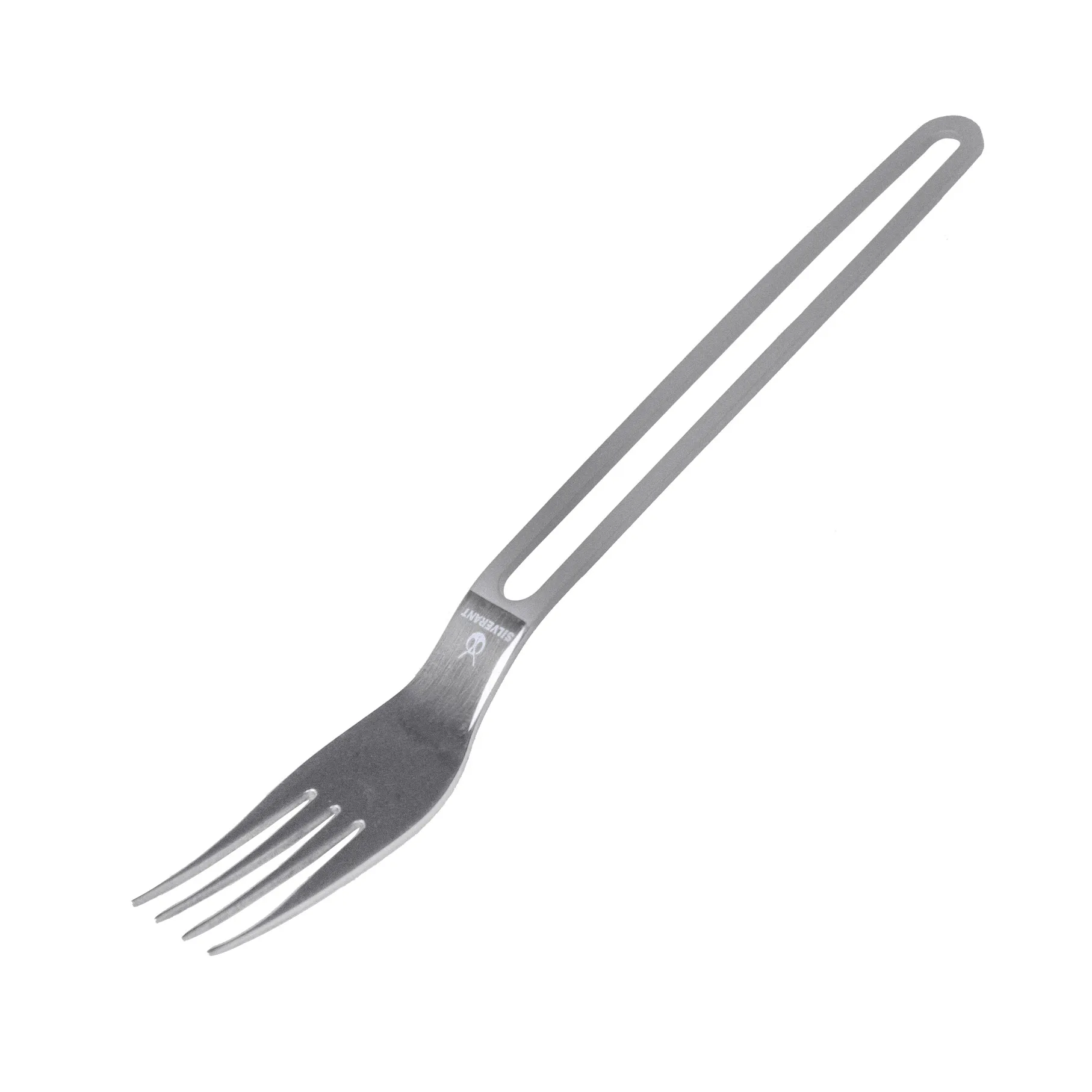 Pure titanium semi-polished semi-hollow light weight durable environmental protection outdoor camping home fork