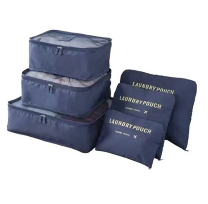 Travel Storage bag six-piece set of large suitcase multifunctional storage Oxford cloth waterproof material clothing Travel set