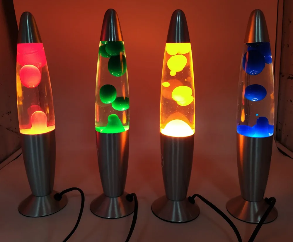 OEM ODM Custom Lava Lamp Trend Classic  Aluminum Base Rocket Wax Lights for Home Indoor Hotel Shop Decor
