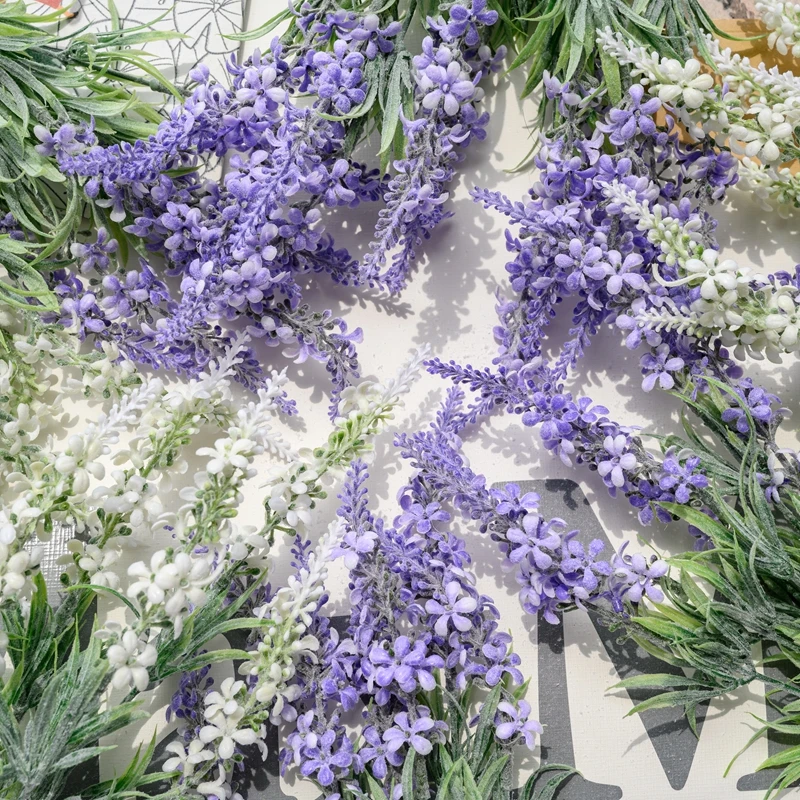 MW56669 Artificial Flower Bouquet Lavender Hot Selling Garden Wedding Decoration Faux Flowers for Wedding Ceremony Banquet Home