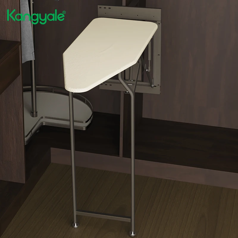 Wardrobe Accessories Foldable Ironing Board Cabinet Built-in Pull Out Sliding Ironing Board