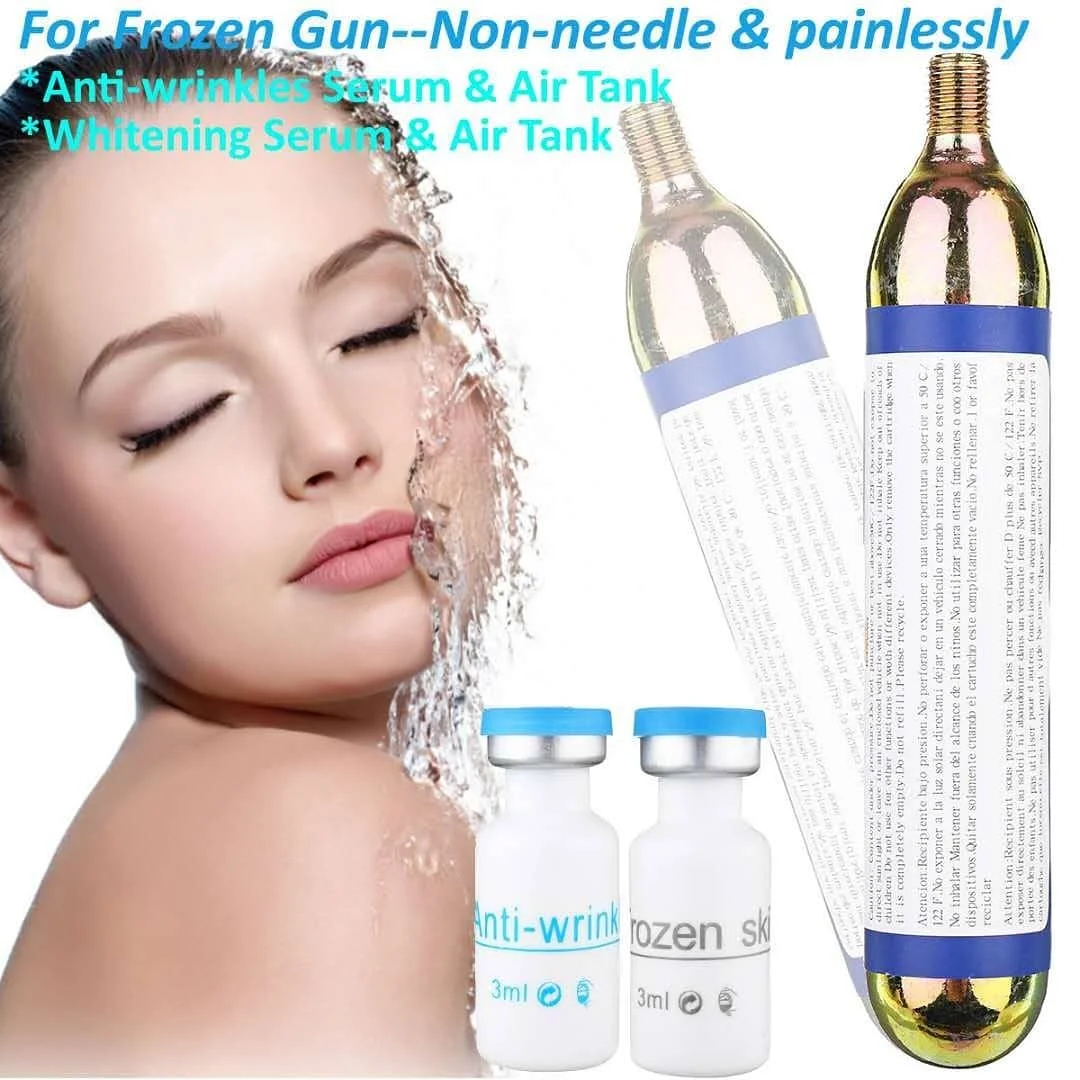 Frozen Cooling Beauty with Co2  Lifting Bottle No Needle Mesotherapy Skin Rejuvenation Whitening Anti-wrinkle Meso Gun