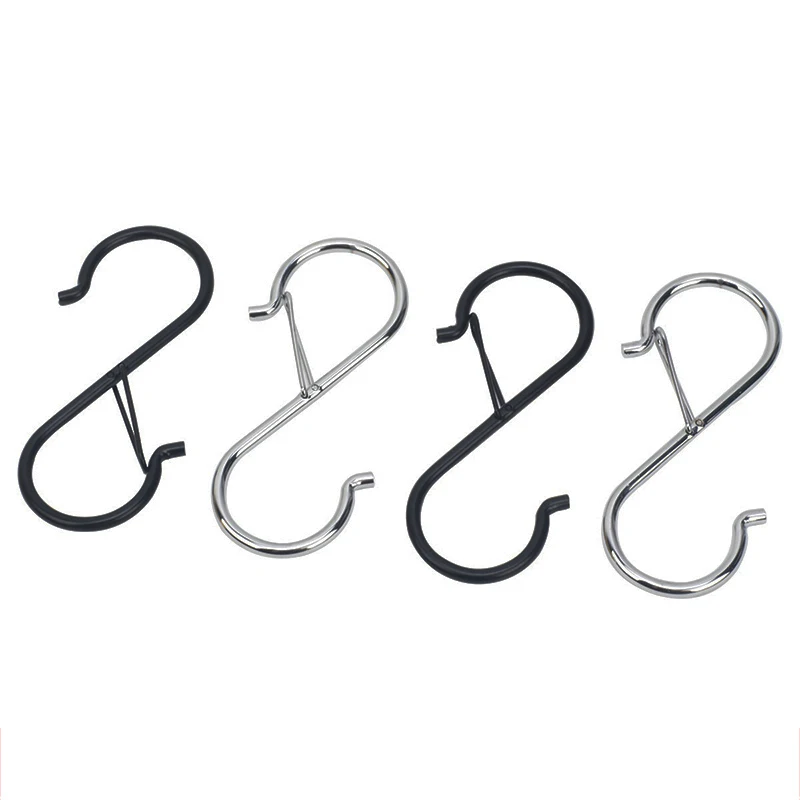 Высококачественные крючки S подвесные защитные пряжки кухонные стеллаж для шкафа Крючки из нержавеющей стали сверхпрочные одежды мешок растений