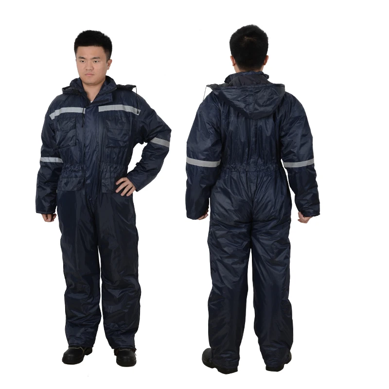 WC005 PVC Coated 24mm Thickness Cotton Padded Winter Warmful Rain Coverall 1 rain wear