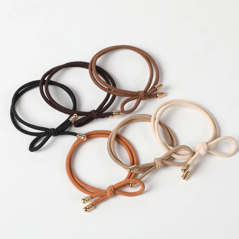 Korean version of the new netroots hair ring small fresh knotted headdress girls basic bottoming hair rope