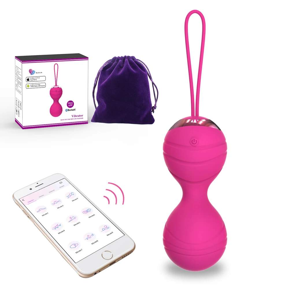 Phone APP Wireless Remote Vibrator Tighten Exercise Jump Egg Vibrator Adult Sex Toys With 10 Vibration Modes