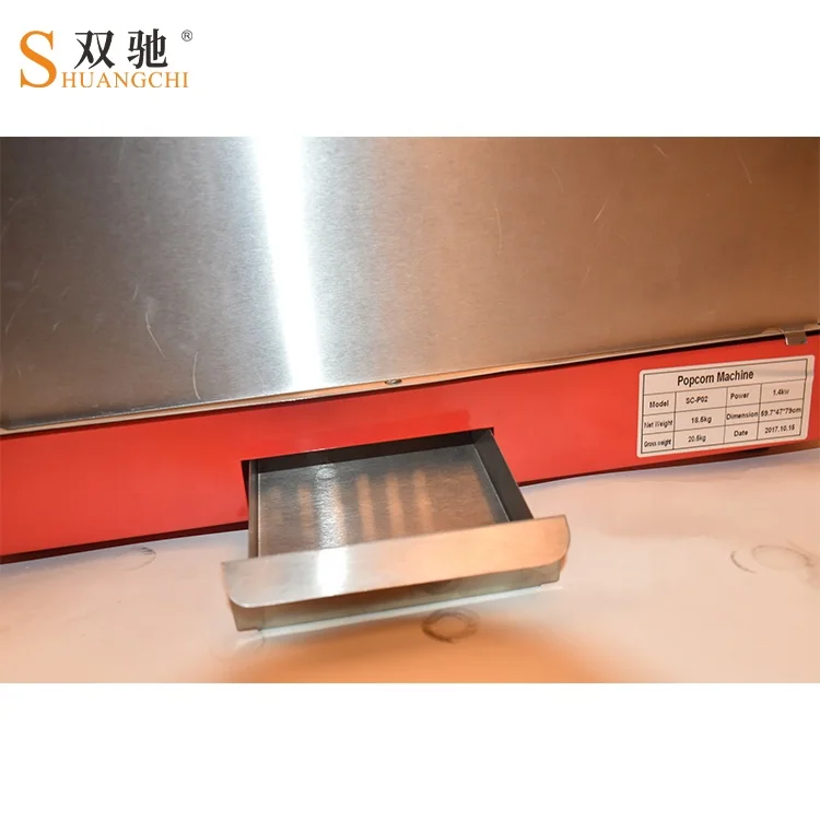 Guangzhou Hot sale Commercial 8Oz Kettle Pop Corn Making Machine Big Popcorn Machine with Food Warmer For Sale