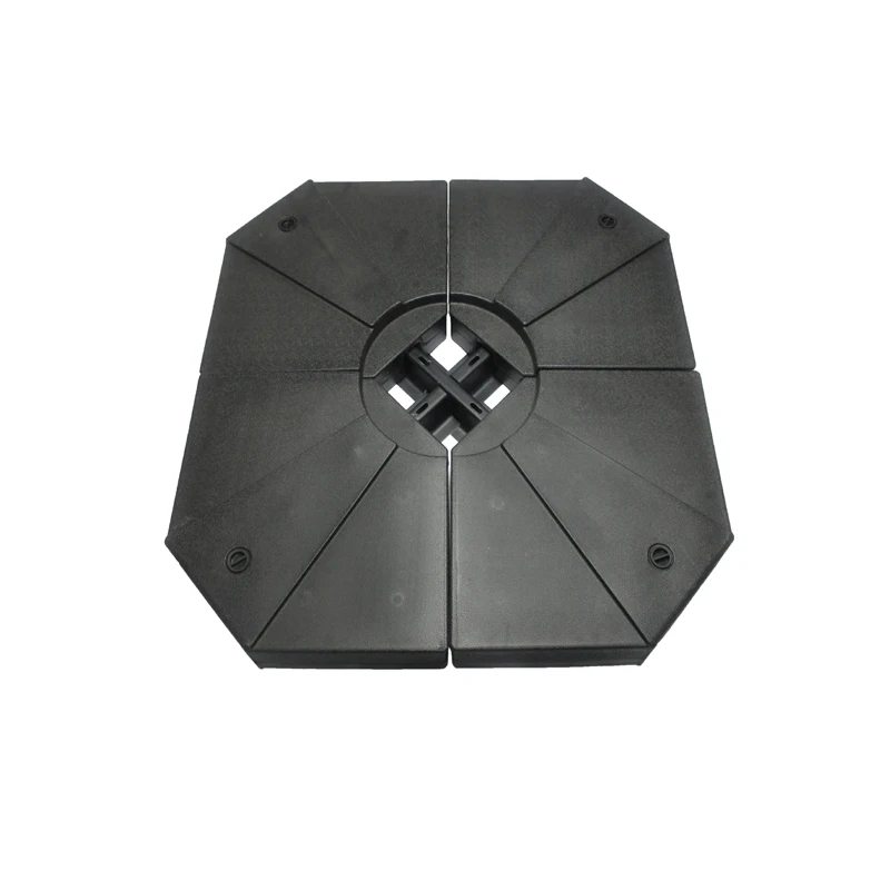 Umbrella Cross Base 4 Pcs Heavy Duty Plastic Umbrella Base Parasol Base Stand with Water or Sand Filled