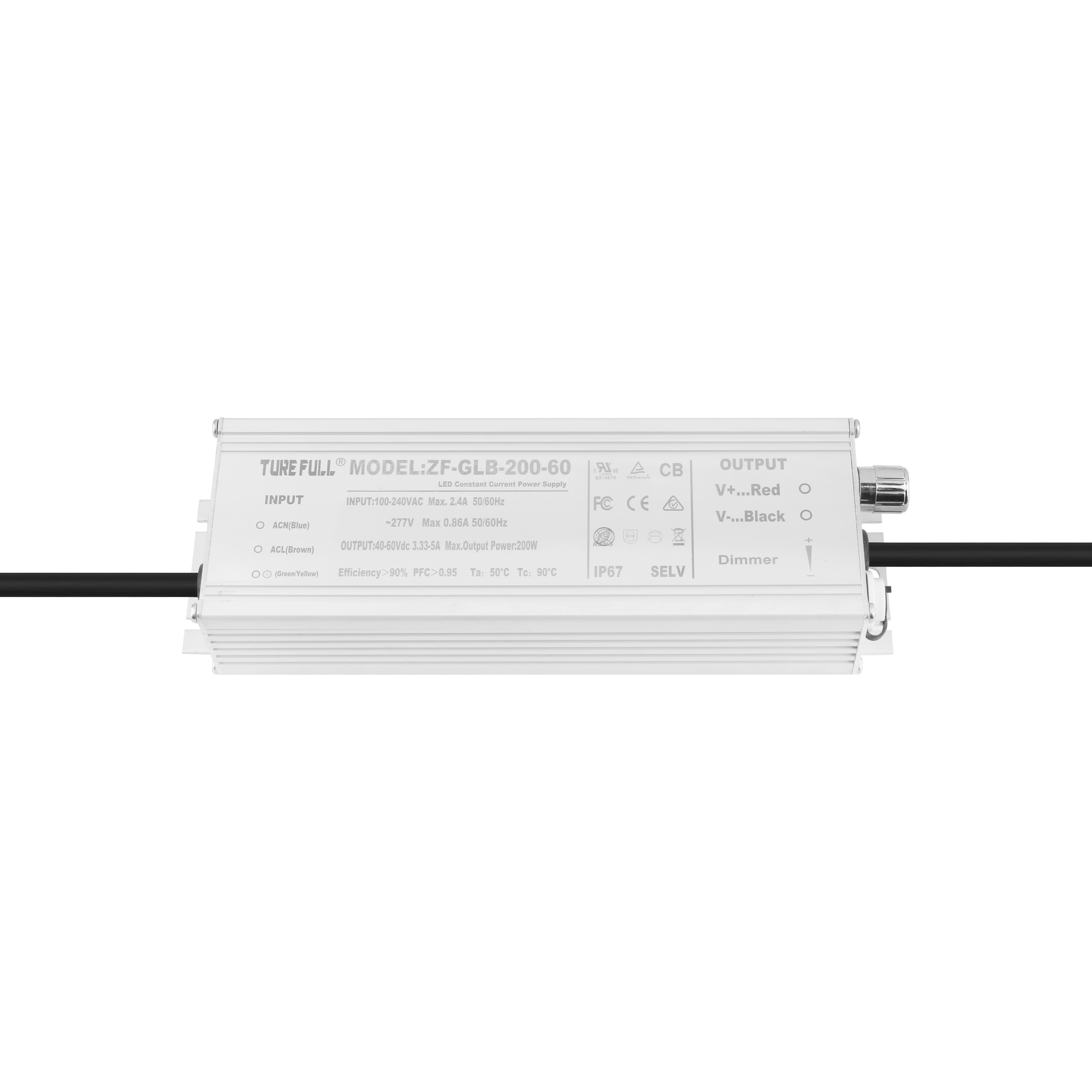 Wholesale IP67 Waterproof LED Switching Power Supply Dual AC Output 12V 24V 100w 200w 300w LED Driver