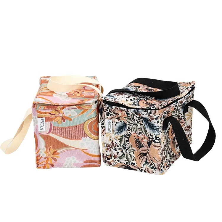 Интернет-магазин, изготовленный по индивидуальному заказу, переработанная сумка-холодильник для обеда, складная тканая сумка-тоут, экологически чистые термоизоляционные пакеты для пикника