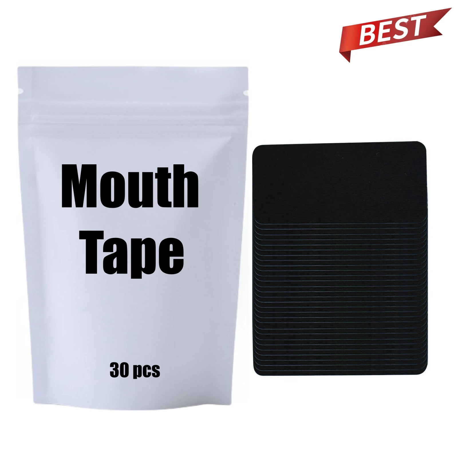 2024 HLK Custom Logo Waterproof Better Sleep Health Strips Stop Snoring Dream Recovery Reusable Square Bamboo Mouth tape