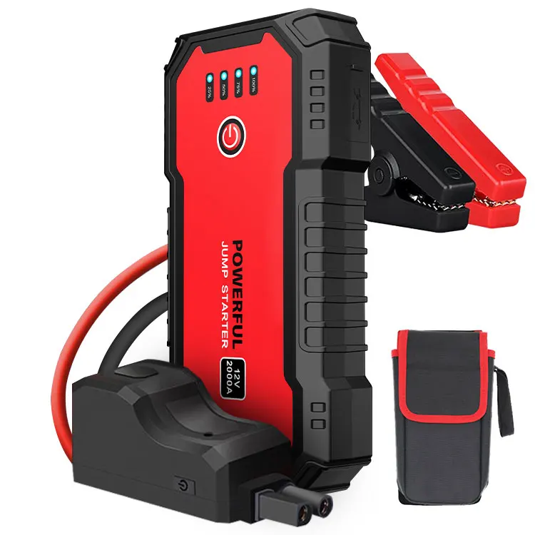 Lithium ionower Bank 1200A Car battery Charger Buster Portable 12V high power car jump starter and air pump