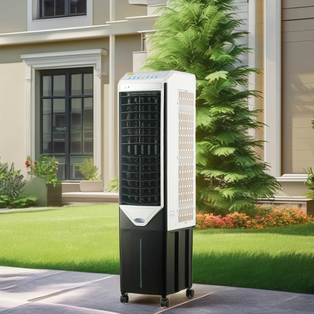 Indoor Outdoor Mist Portable Peltier Evaporative air Coolers Double Water Fan