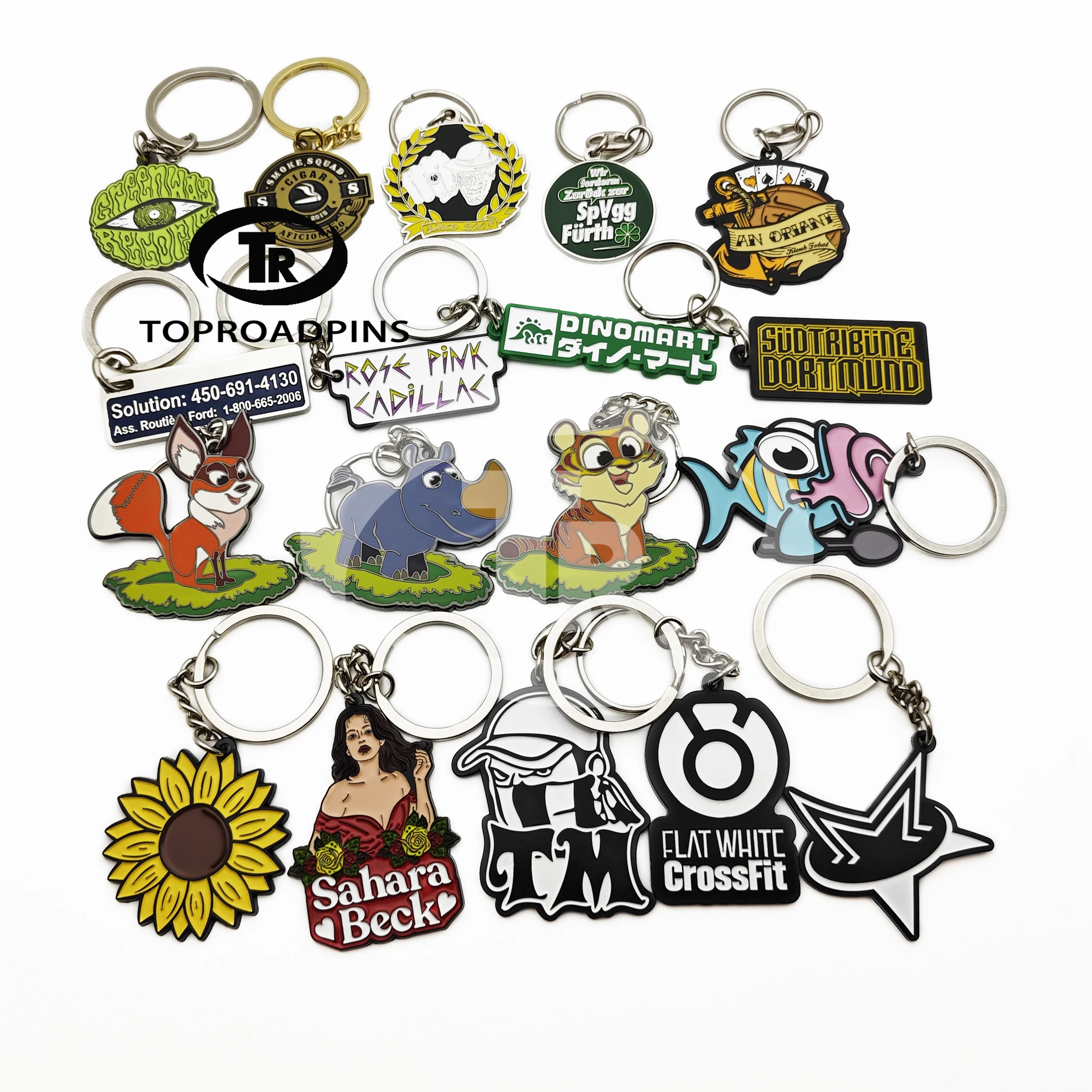Perfect Original Design Casual Multicolor Metal Keychain Cartoon Key Chain