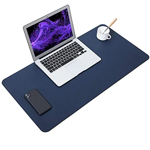 Office Home Non-Slip Waterproof PU Leather Mouse Pad Office Desk Mat Writing Pad Desk Blotter Laptop Desk Pad Protector