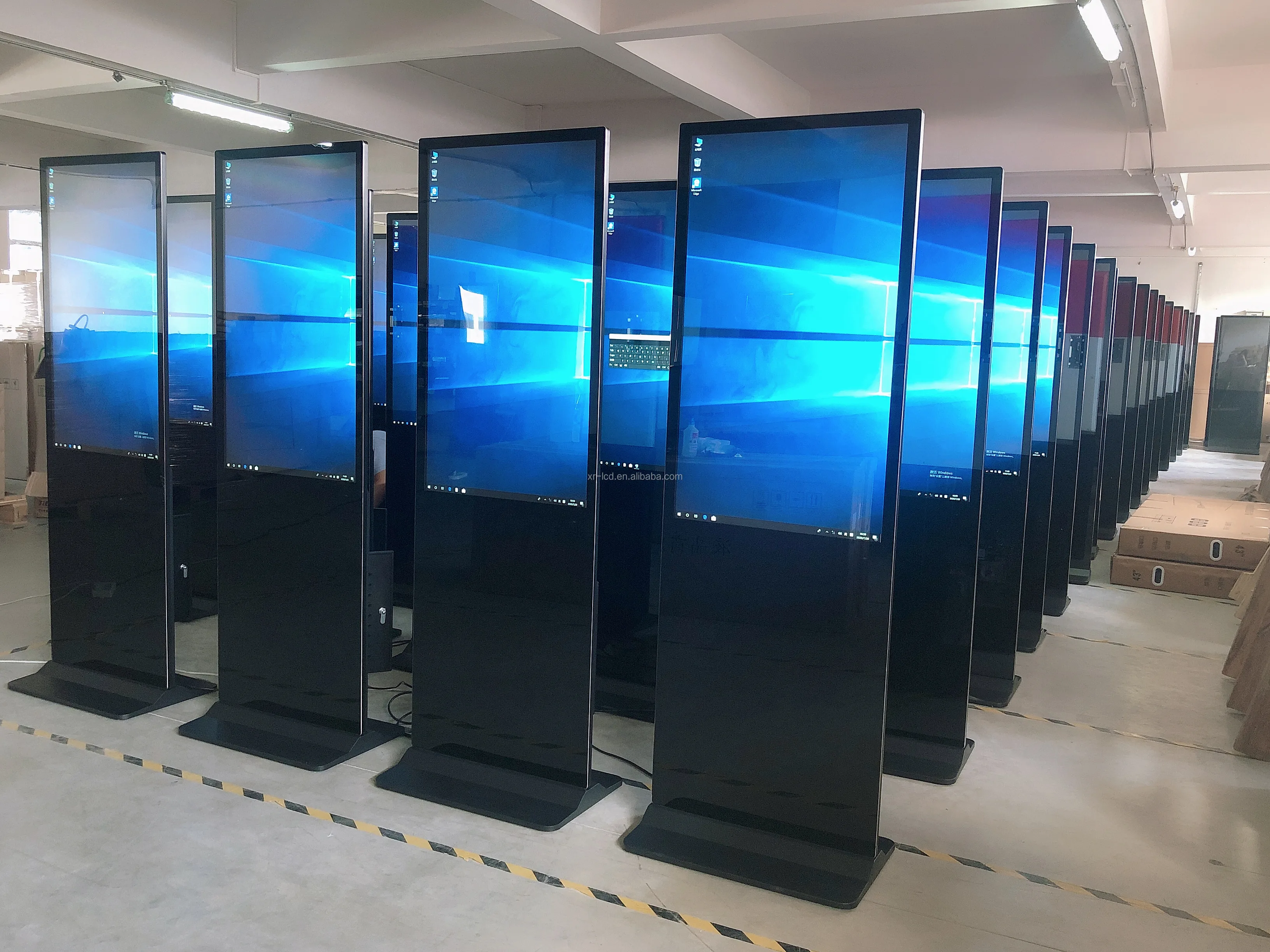 50 Inch Free Standing Samsung Digital Signage Totem Kiosk