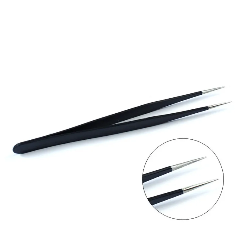 Factory Wholesales Custom Stainless Volume Brow Lash Tweezer Extension Eyebrow Eyelash Tweezer