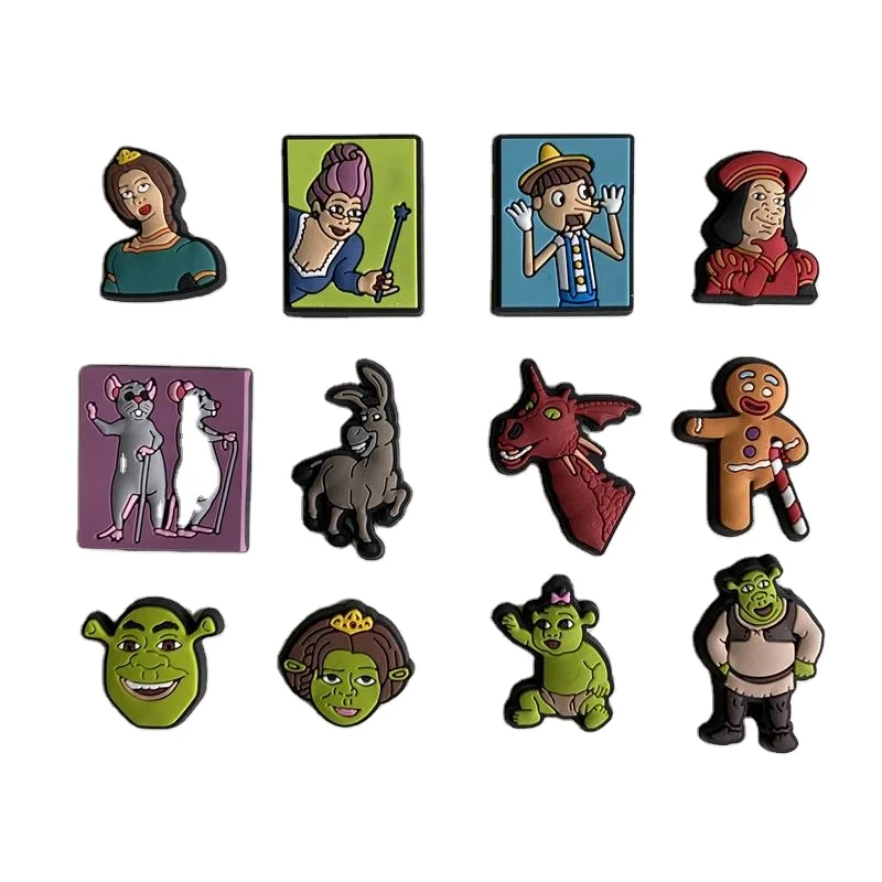 Custom Shoe Charm Clog Charm Soft PVC for Kid Clog  Customized Cartoon monster shoes Charm