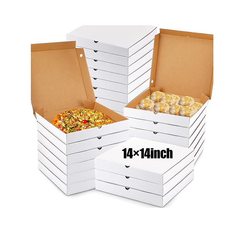 Hot Sale 12 16 18 Inch Pizza Boxes Wholesale Custom Corrugated Carton Packing Cheap Price Pizza Box With Logo