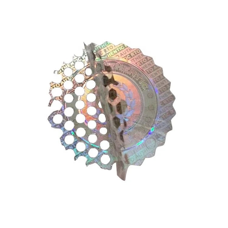 Custom security 3D hologram sticker anti-counterfeiting void goods packaging label