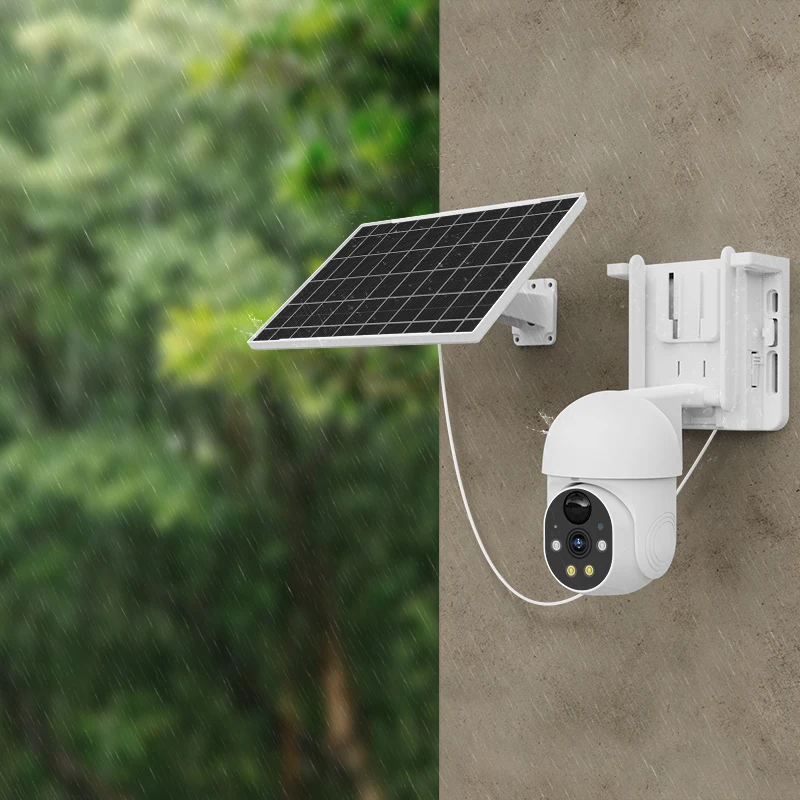 CP SE Hot selling phone connect 7W solar panel 18650 replaceable battery Low power consumption wifi solar outdoor camera